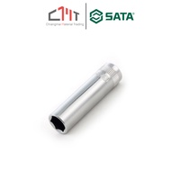 SATA Socket Length 6P Size 1/4" x 4.0mm.-13.0mm. No.114 (1/4" Dr. 6Pt. Deep Socket)