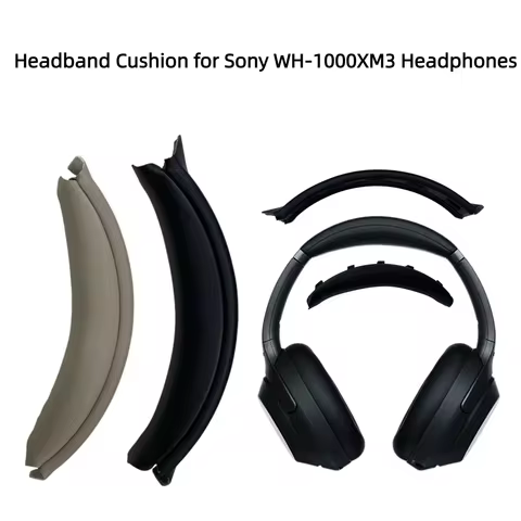 Replacement Headband Cushion for Sony WH-1000XM3 Headphones, XM3 Headband Pad Cover Snap-on Headstra