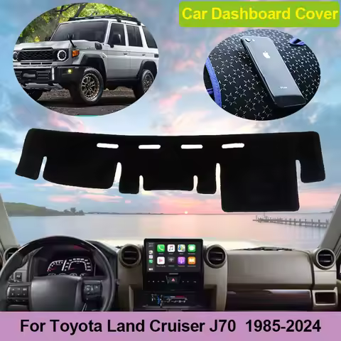 For Toyota Land Cruiser J70 1985~2024 Car Dashboard Cover Dash Mat Anti-dirty Carpet Avoid Light Sun