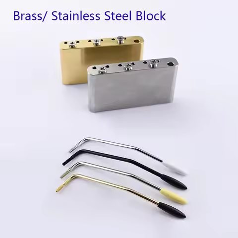 Guitar Tremolo System Bridge Brass Block / Stainless Steel Block For Mexico Fender / Squier CV - Mad