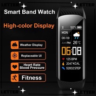 LET C5S Sport Smart Watch, Waterproof Heart Rate Smart Bracelet Watch, Blood Pressure Blood Oxygen Support Information Push Bluetooth Smart Band for Android IOS/Women Men