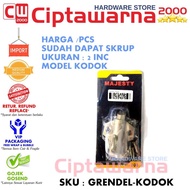 Grendel Pintu Kayu Stainless Kodok 2 inch Kunci Grendel Slot Pintu