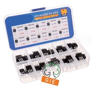 MOSFET Kit TO-220 50pcs IRF640N IRF740 IRF840 IRF3205 IRF9540