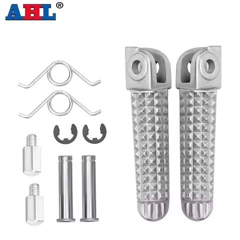 AHL Motorcycle Parts Front Footrest Foot Pegs Pedals For YAMAHA YZFR1 1998-2024 YZF R6S R1M YZF R1 R