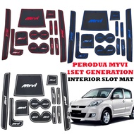 Perodua Myvi 2005 Interior Slot Mat Cup Coaster Drink Water Bottle Anti Slip Pad Carpet Accessories