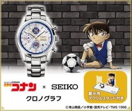 🇯🇵日本製 名偵探柯南 x SEIKO DETECTIVE CONAN 手錶 日本限定 JDM 名探偵コナン×SEIKO クロノグラフ 展示用アクリルスタンド付き MADE IN JAPAN
