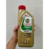 Motorcycle Engine Oil Castrol 4T POWER1 10W-30 Gold Color 1 Liter And 0.8 Liters