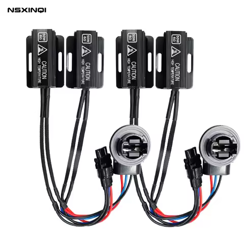 2pcs 3157/ T25/ P27/ 7W 50W 6ohm Car Heat Sink LED Front Turn Signal OCB Load Resistor Adapter Anti 