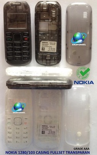 NOKIA N1280 N103 CASING FULLSET TRANSPARAN + TULANGAN
