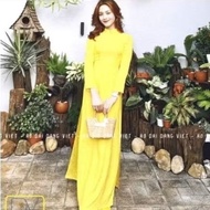 Traditional 2-sided brocade ao dai size L