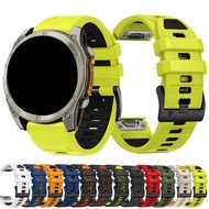 Cross-Border New Applicable Garmin Fenix 8 Official Two-Color Silicone Strap 51mm 47mm Garmin 22mm/2