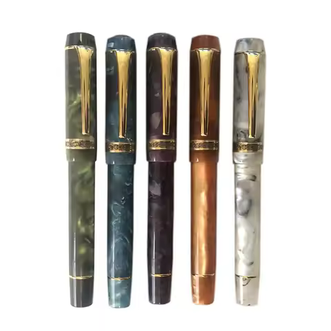 Kaigelu 316 Fountain Pen EF/F/M Nib Beautiful Marble amber Pattern Ink Pens Writing students Office 