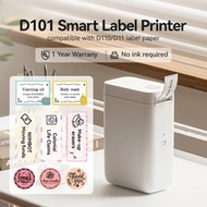Niimbot D101 Label Mini Portable Printer Wireless Bluetooth Thermal Label Tape Roll Label Sticker