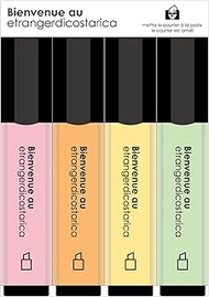 Etranger di Costa Rica 0001-HLA-P4-001 Pastel Marker Set, PASTEL, Set of 4 Colors