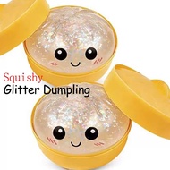 Color Dumpling Squishy Glitter Squishy Toys Soft Stress Relief Toy for Kids Gifts