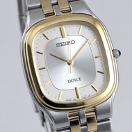 SEIKO Dolce 29mm 復古長方形正裝錶 款號 8J41-0AA0 男士石英腕錶