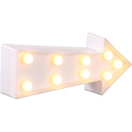 Uonlytech 3D Arrow Sign Light, Right Arrow Night Lighted Arrow Marquee Corridor Light Wall Decor for