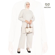 MEILORA + PREMIUM WOMEN'S KNIT ONESET + MODERN LONG CULOT PANTS + JOLIE CREAM