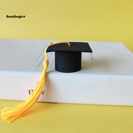 Han_ Bachelor Cap Ornament Mini Bachelor Cap Decoration Prop 10 Pcs Graduation Cap Cake Toppers with Tassel Lightweight Party Decor for Bachelor Doctor Graduation for Bouquets