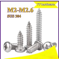 【DTY-G1】Phillips Pan Head Self Tapping Screw /Screw Plastic Wood | Skru Besi| SUS 304 Stainless Stee