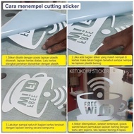 Cafe glass wall sticker quotes coffee coffee shop sticker cutting 1 code 453