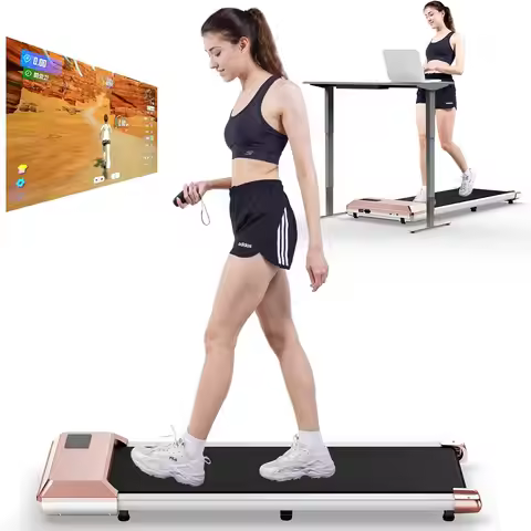 Walking Pad, Under Desk Walking Pad Treadmills for Home/Office, Mini Walking Pad for Home, 2 in 1 Wa