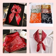 Square silk scarf for women 70 70x70cm turban bandana, beautiful, high-quality head covering to make