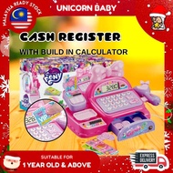 Pretend Play Cash Register Toys Casher Cashier Machine Cashier Toys Set Boys Mainan Scan Cashier Cou