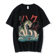 Anime Spirit Away Tshirt Studio Ghibli No Face Man Graphic Tshirts Miyazaki Hayao Nigihayami Kohaku Nushi T Tee