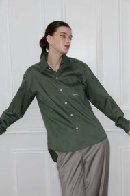 SUNNYEXPRESS101 - Kenny Regular-fit shirt เสื้อเชิ้ตปักโลโก้