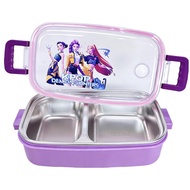 Kpop Demon Hunters Bento Box Cartoon Two Grid Handheld Lunch Box For Work Lunch Salad Box Helps B2n2