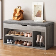 Shoe-Wearing Shoe Rack Back Wall Easy To Organize Storage Can Sit Soft Bag Change Shoe Stool Househo