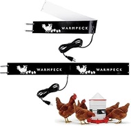 Remerry 2 Pack Chicken Water Heater Thermostat Bucket Belt Heated Strap for 2-5 Gal Buckets Chicken 