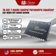 TB-EQ7 7-Bands Control Parametric Equalizer 11V Car Audio EQ Tuning Crossover