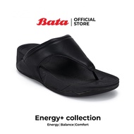 Bata บาจา Energy+ รองเท้าแตะยอดฮิตแบบหูหนีบ แฟชั่นสวมใส่ง่าย สำหรับผู้หญิง สีดำ รหัส 5316054