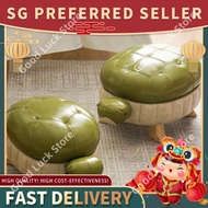 【In stock】Turtle shoes stool European animal stool solid wood footstool stool animal ottoman tutle s