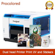 💯Procolored UV Flatbed Printer A3 Professional Printing Machine for Phone Case Wood Acrylic Bottle T-Shirt DTG Print XMB