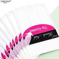 1 Sheet Nail Art Tips Form Guide Stickers Random Type FABIYAN