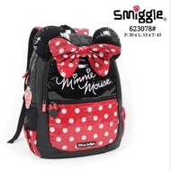 Smiggle Minnie Red Black Backpack (B104)