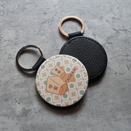 【桐鹿】海棠臺灣 皮革鑰匙圈/吊飾_平安天燈