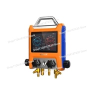 Elitech LMG-10 Digital Manifold Gauge HVAC Pressure Gauge AC Tools 2-Way Valve with Temperature Clam