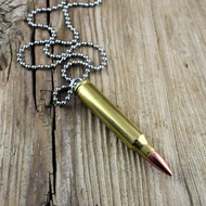 Bullet Designs 223步槍子彈項鍊 /金屬復古造型潮流個性潮牌項鏈