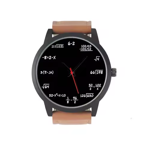 2024 Decorative Quartz Wrist Men's Watch Mathematical Formula Design Campus Punk Cool Style Gift Sou