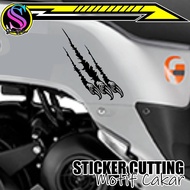 355/3D CLAW STICKER/ NAIL CLAW STICKER ANIMAL CLAW STICKER/ ANIMAL CLAW STICKER/ FOAM HELMET STICKER