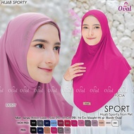 Hijab Instan Sporty Original OVAL HIJAB Jersey Balon Super Non Pet Jumbo PD 67 PB 74 Kerudung Bergo 