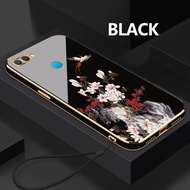 Case hp For OPPO A7 A7n A7x A8 Flower Moon Soft Silicone Lens Protection Cassing