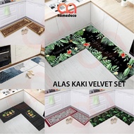 Alas Kaki Velvet Kitchen Mat Kitchen Rug Velvet
