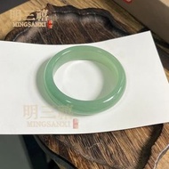 東陵玉手鐲 晴水色手鐲 油青色手鐲 女圓條遠山黛玉鐲 和田玉平替
