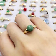 Us gold 10k Authentic jade Ring