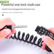 KIKO2E Number Lock, Chain Lock 4 Digit Password Lock, Helmet Lock Durable Anti-theft Solid Color All